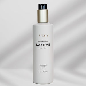 Daytime Body Lotion comes in a pump bottle